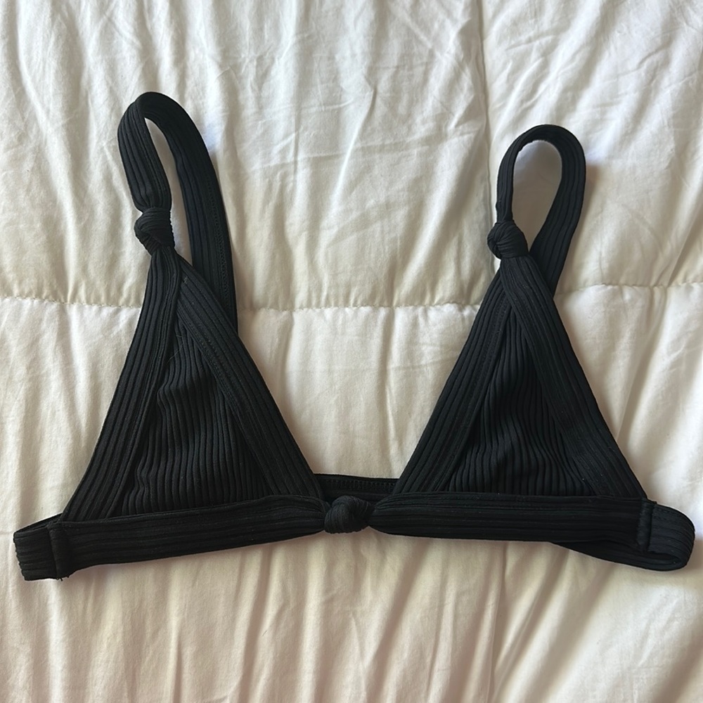 Minimale Animale Knotted Black bikini top size S